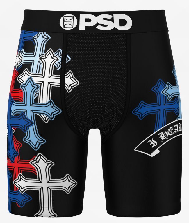 PSD Cool Hearts Black Boxer Briefs - PSD Underwear