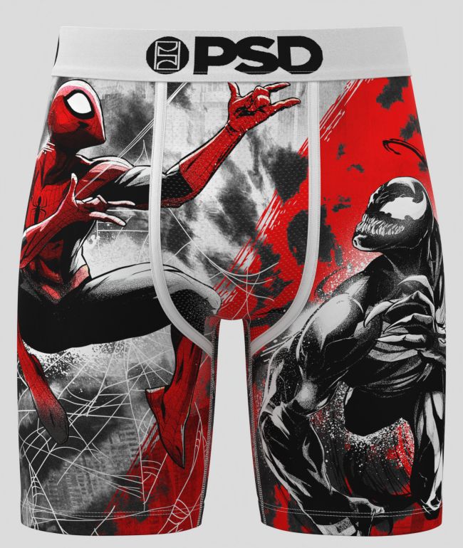 PSD x Marvel Spiders VS Grey Boxers Briefs - PSD Underwear