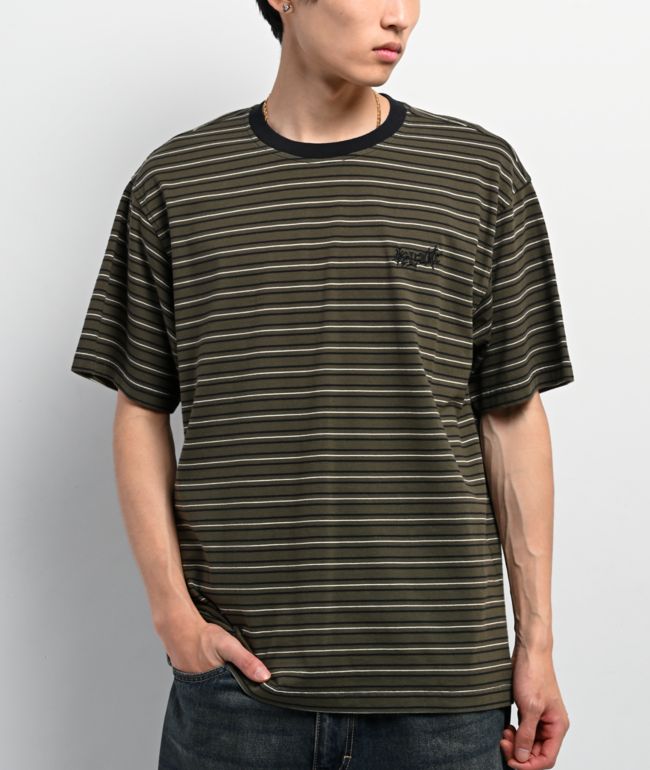 Welcome Recess Forest Night Stripe Knit T-Shirt - Welcome Skateboards