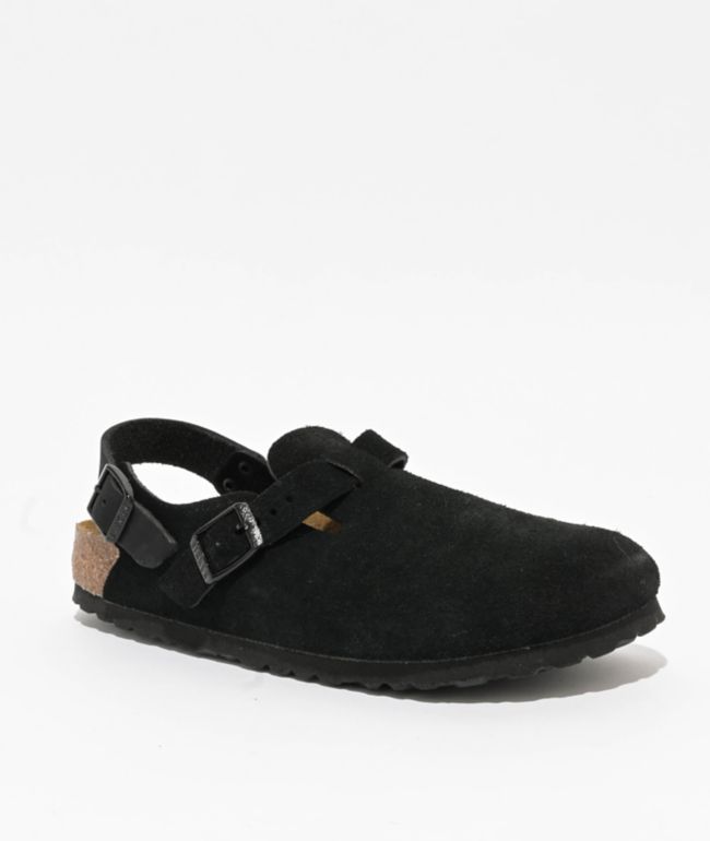 Birkenstock Women's Tokio Soft Footbed Black Clogs - Birkenstock