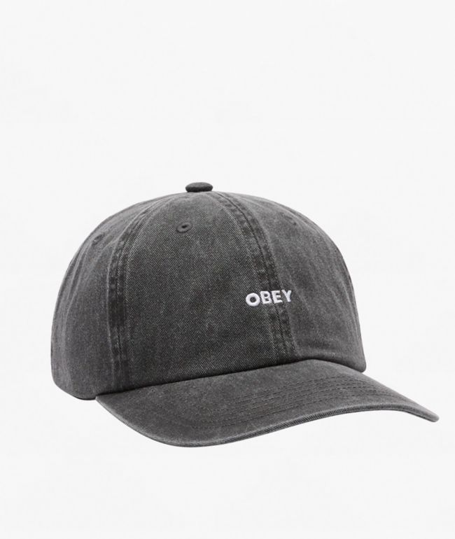 Obey Rewind Black Strapback Hat - Obey