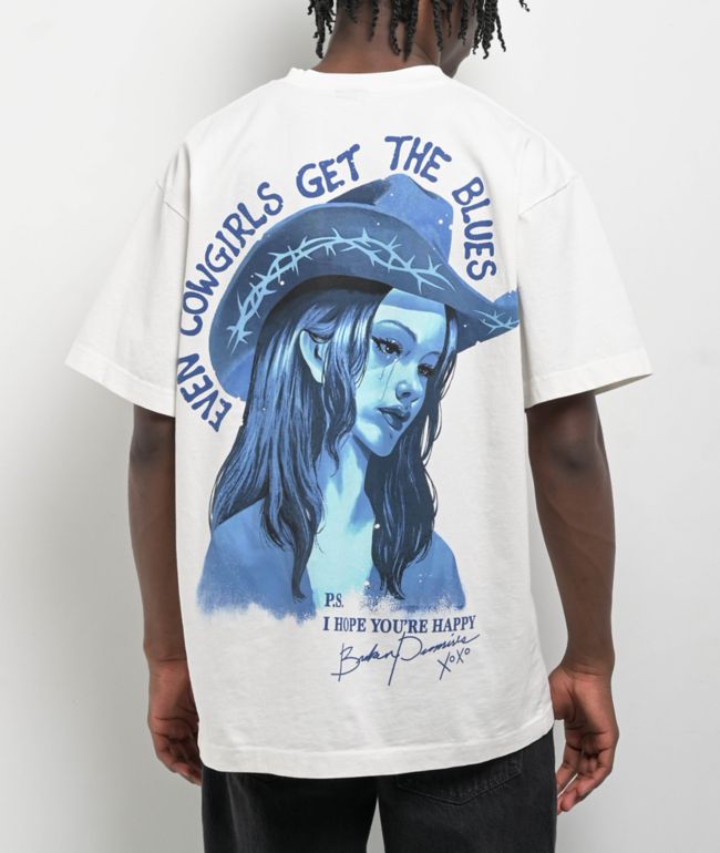 Broken Promises Cowgirl White T-Shirt - Broken Promises