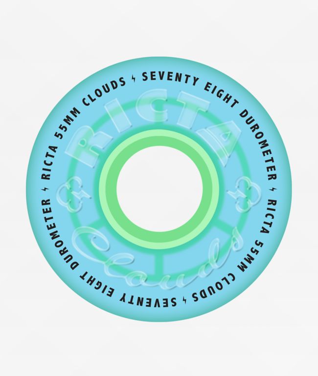 Ricta Clouds 55mm 78a Iridescent Blue Crusier Skateboard Wheels - Ricta Wheels