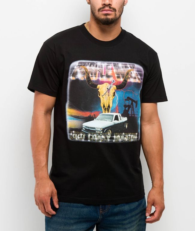 Purple Wax 3rd Coast Hoggin Black T-Shirt - Purple Wax