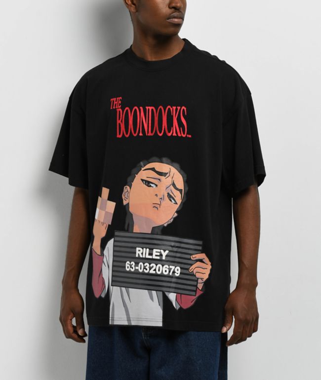 The Boondocks Riley Mugshot Black T-Shirt - Boondocks