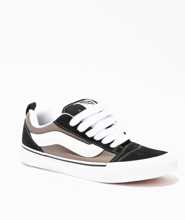 Vans Knu Skool Black & Sepia Rose Skate Shoes