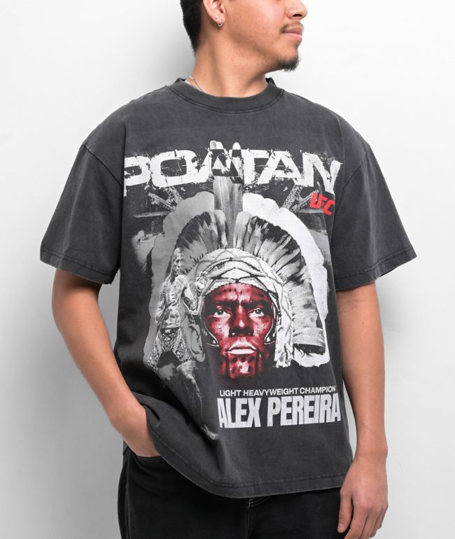 UFC Periera Chama Black Wash T-Shirt - UFC