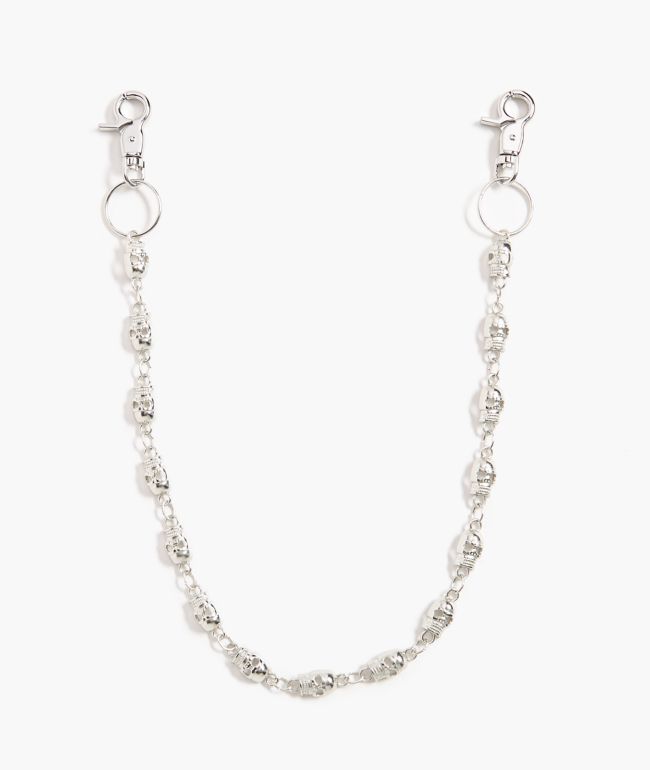Saint Midas Skull Silver Pocket Chain - Saint Midas