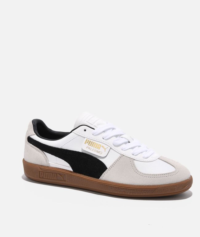 PUMA Women's Palermo White, Vapor Gray & Gum Shoes | Zumiez