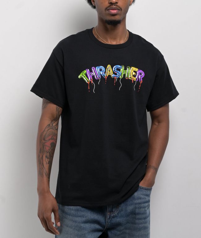 thrasher ウエア スラッシャー THRASHER スケートロゴフーディー （ブラック