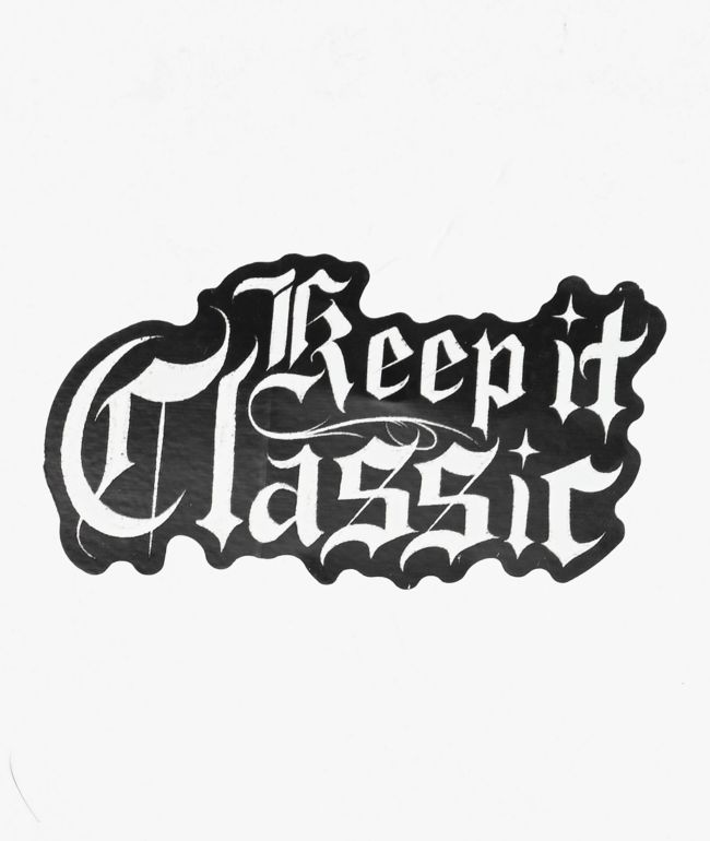 Hey Ruca Keep It Classic Black Sticker - Hey Ruca