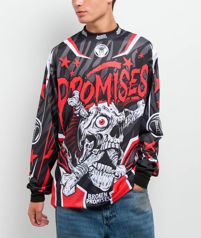 Broken Promises Bone Biter Black & Red Jersey  - Broken Promises