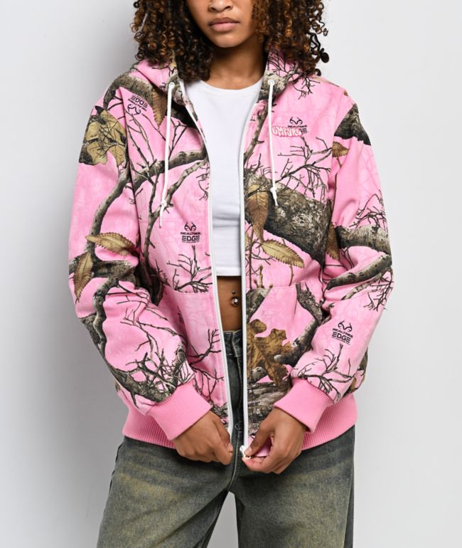 Empyre x Realtree EDGE Colors Pink Camo Hooded Canvas Jacket - Empyre