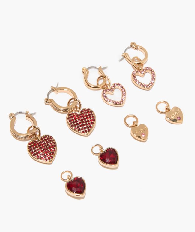 Guess Huggie Interchangeable Gold Earring Box Set - Guess