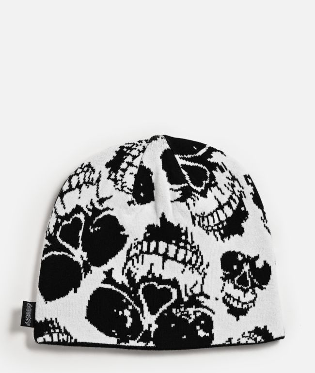 Obey Bold Fence Camo Skully Beanie