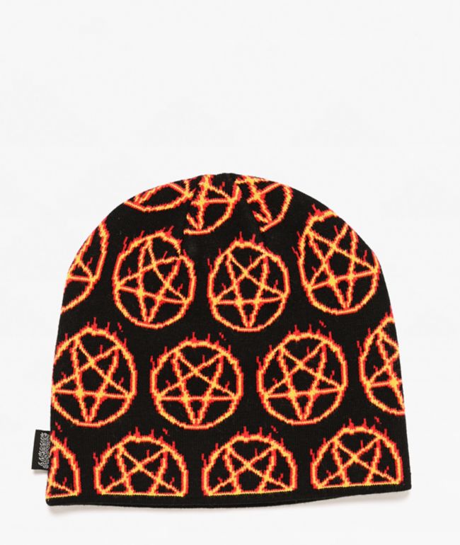 Sheisty Burnt Black Skully Beanie - $hei$ty