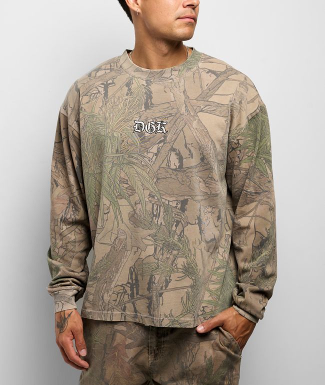 DGK Timber Camo Wash Long Sleeve T-Shirt - DGK