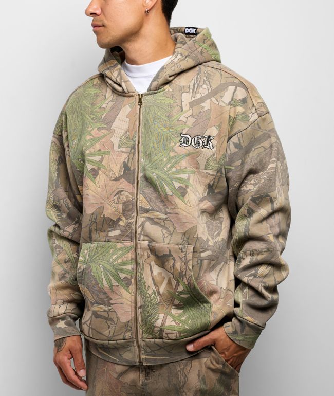 DGK Timber Camo Wash Zip Hoodie - DGK
