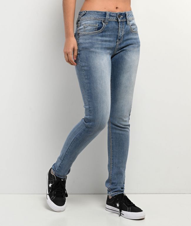 Ninth Hall Felicia Sapphire Skinny Jeans - Ninth Hall