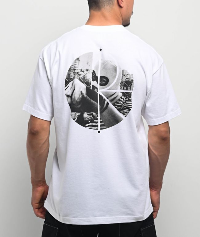 Polar Fill Logo Klez White T-Shirt - Polar Skate