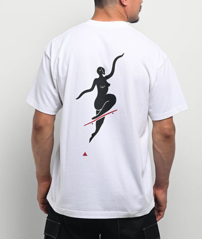 Polar No Comply White T-Shirt - Polar Skate