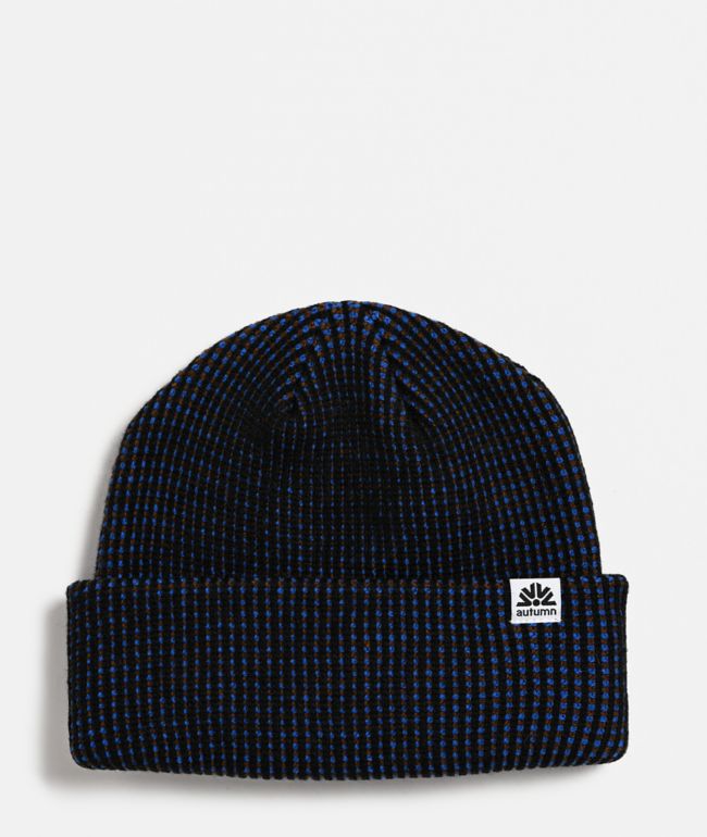 Autumn Static Black & Blue Beanie - Autumn