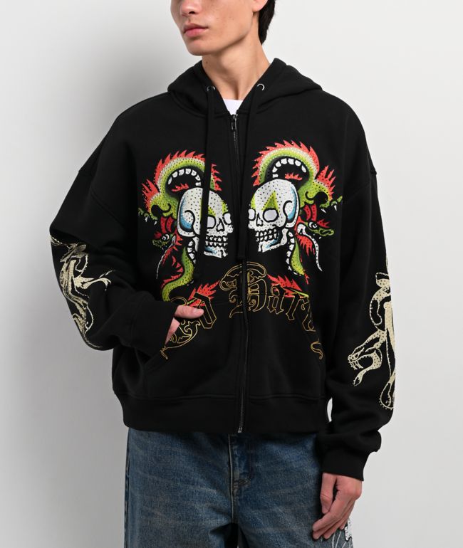 Ed Hardy Dragons Black Hoodie