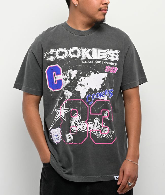 Primitive x Outkast Glow Heavyweight Charcoal T-Shirt | Zumiez