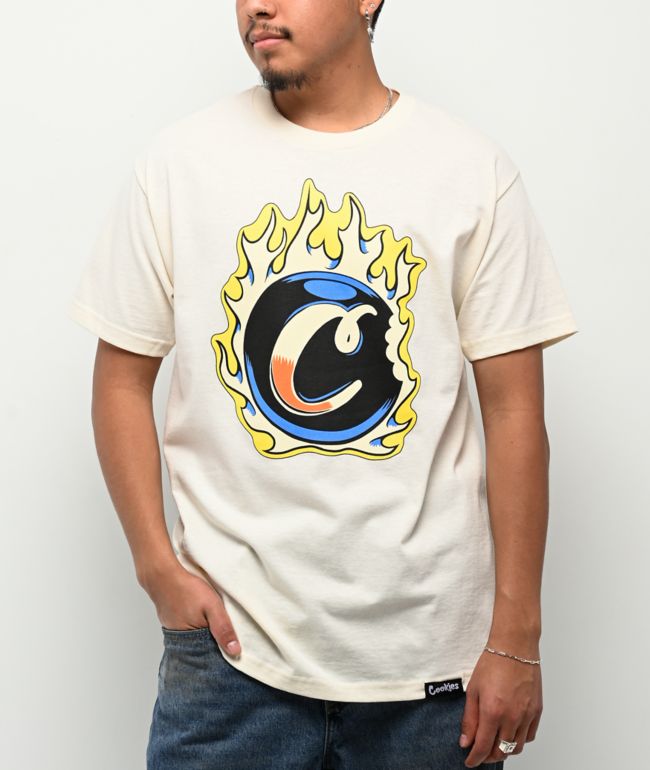 Cookies Fireball Natural T-Shirt - Cookies Clothing
