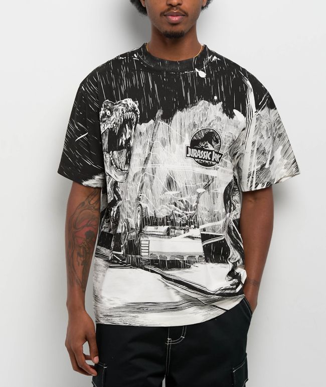 Jurassic Park Flare White T-Shirt
