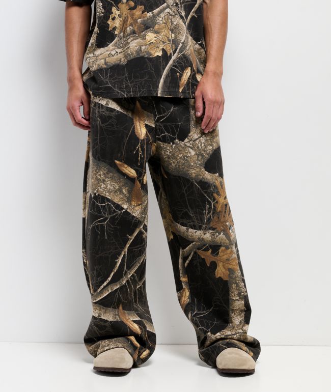 Empyre x Realtree EDGE Colors Black Camo Baggy Sweatpants - Empyre