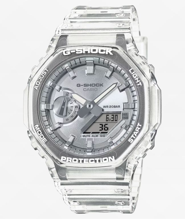 G-Shock GA2100BM-7A8 Clear & Silver Analog & Digital Watch