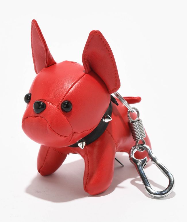Petals and Peacocks Dog Eat Dog  Red Plush Keychain - Petals and Peacocks