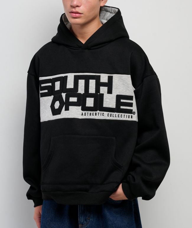 Southpole Logo Red & Grey Hoodie | Zumiez