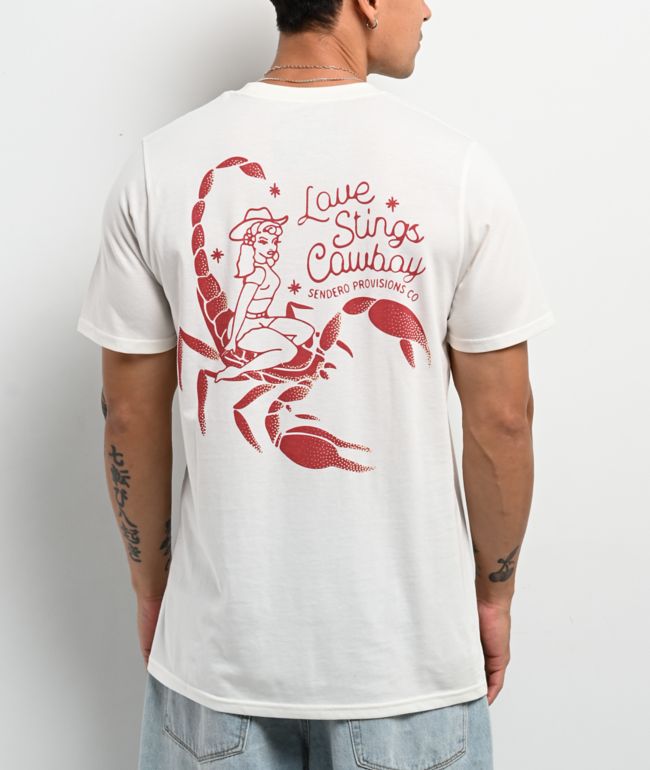 Sendero Love Stings White T-Shirt - Sendero Provisions