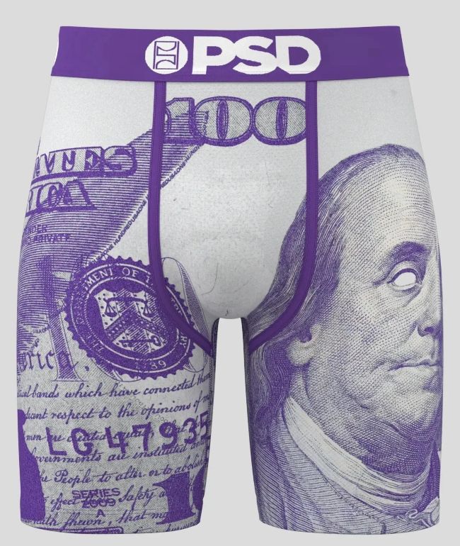 PSD C-Note Purple Boxer Briefs - PSD Underwear