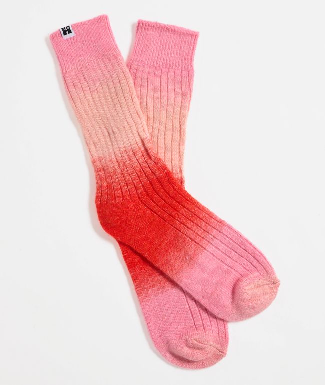 Happy Socks Gradient Pink Crew Socks - Happy Socks