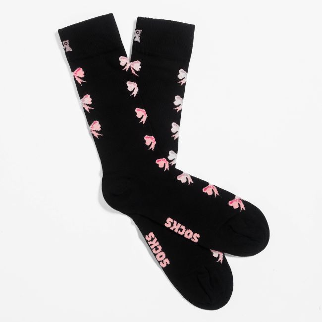 Happy Socks Bow Black Crew Socks - Happy Socks