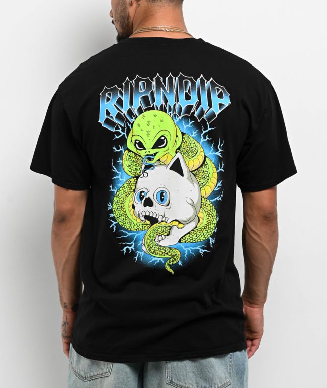 RIPNDIP Skull & Bones Black T-Shirt - RIPNDIP