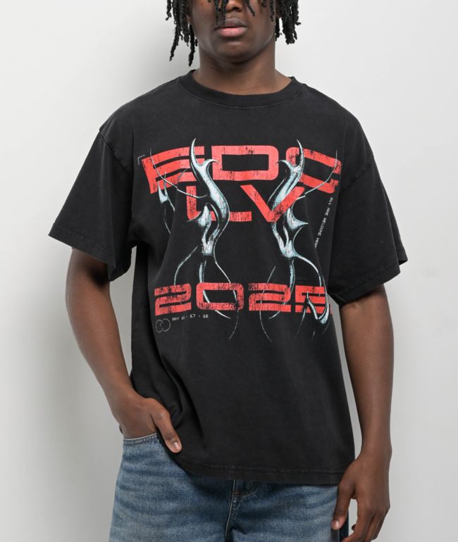 Insomniac EDC LV Electric Reunion Washed Black T-Shirt - Insomniac