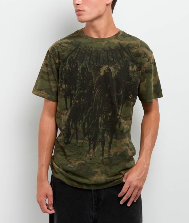 Affliction Black Night Green T-Shirt - Affliction