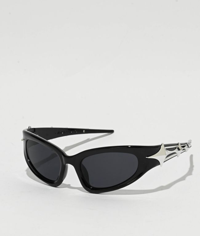 Chair Black & Silver Sunglasses - I SEA