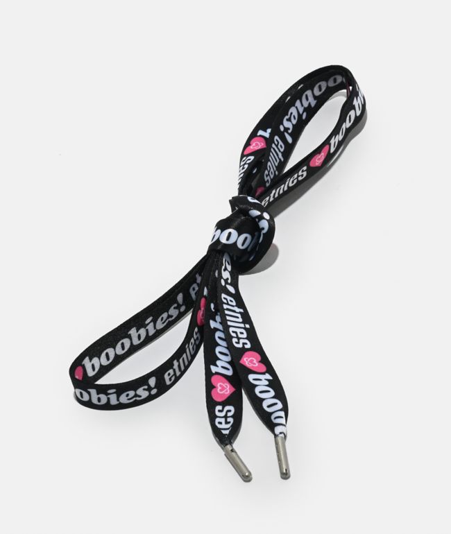 etnies x Keep A Breast Foundation Black Shoelace Belt - etnies