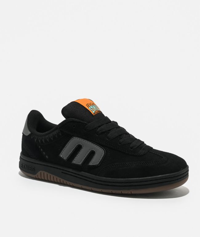 etnies x Apache Locut Black & Grey Skate Shoes - etnies
