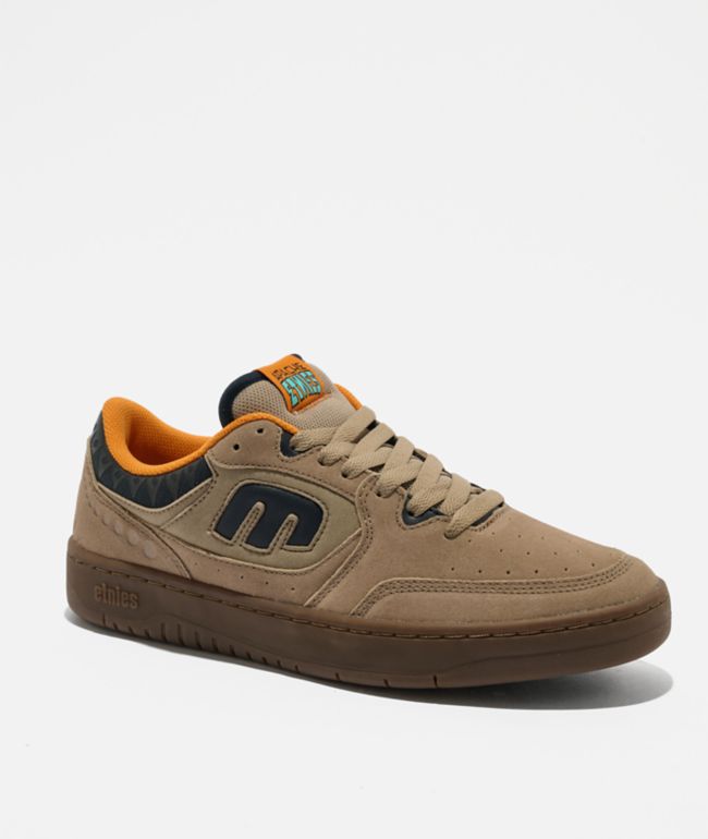 etnies x Apache Loot Tan & Gum Skate Shoes - etnies