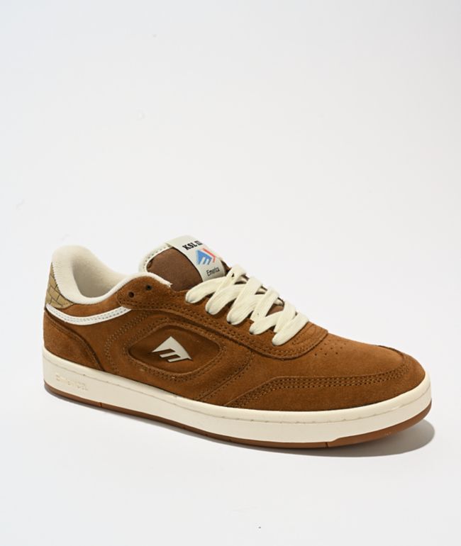 Emerica KSL III Brown & Tan Skate Shoes - Emerica