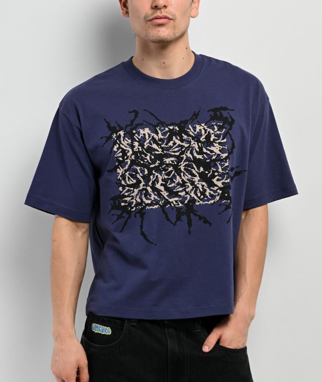 Vans Skate Blurred Camo Dark Blue T-Shirt - Vans