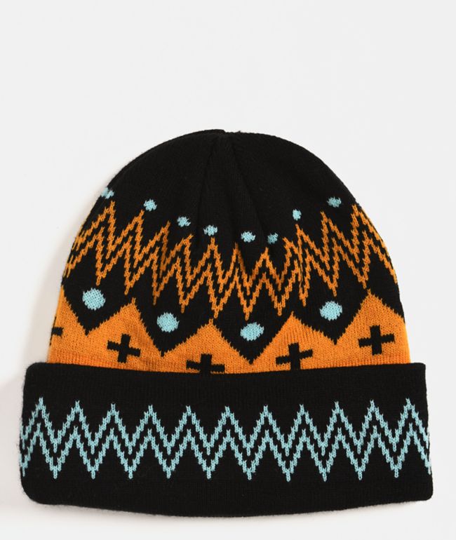 etnies x Apache Geometric Black Beanie - etnies