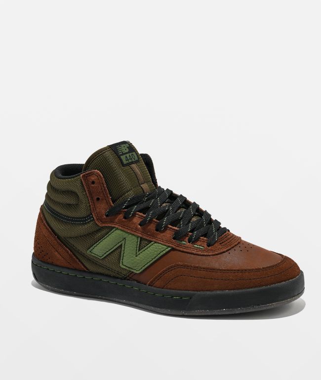 New Balance Numeric 440 V2 High Rich Oak & Black Skate Shoes - New Balance