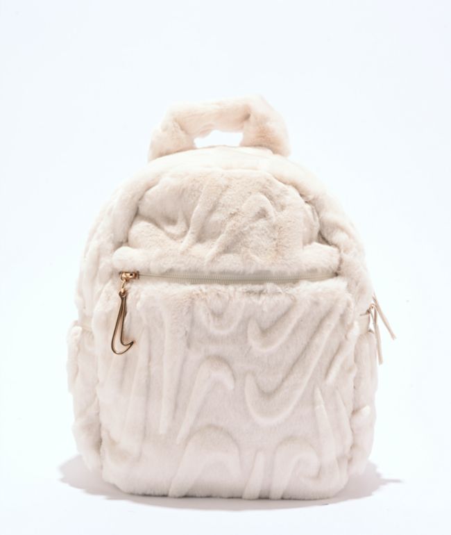 Nike Sportswear Futura Faux Fur White Mini Backpack - Nike